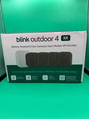 Blink Outdoor 4 XR four camera with sync module included